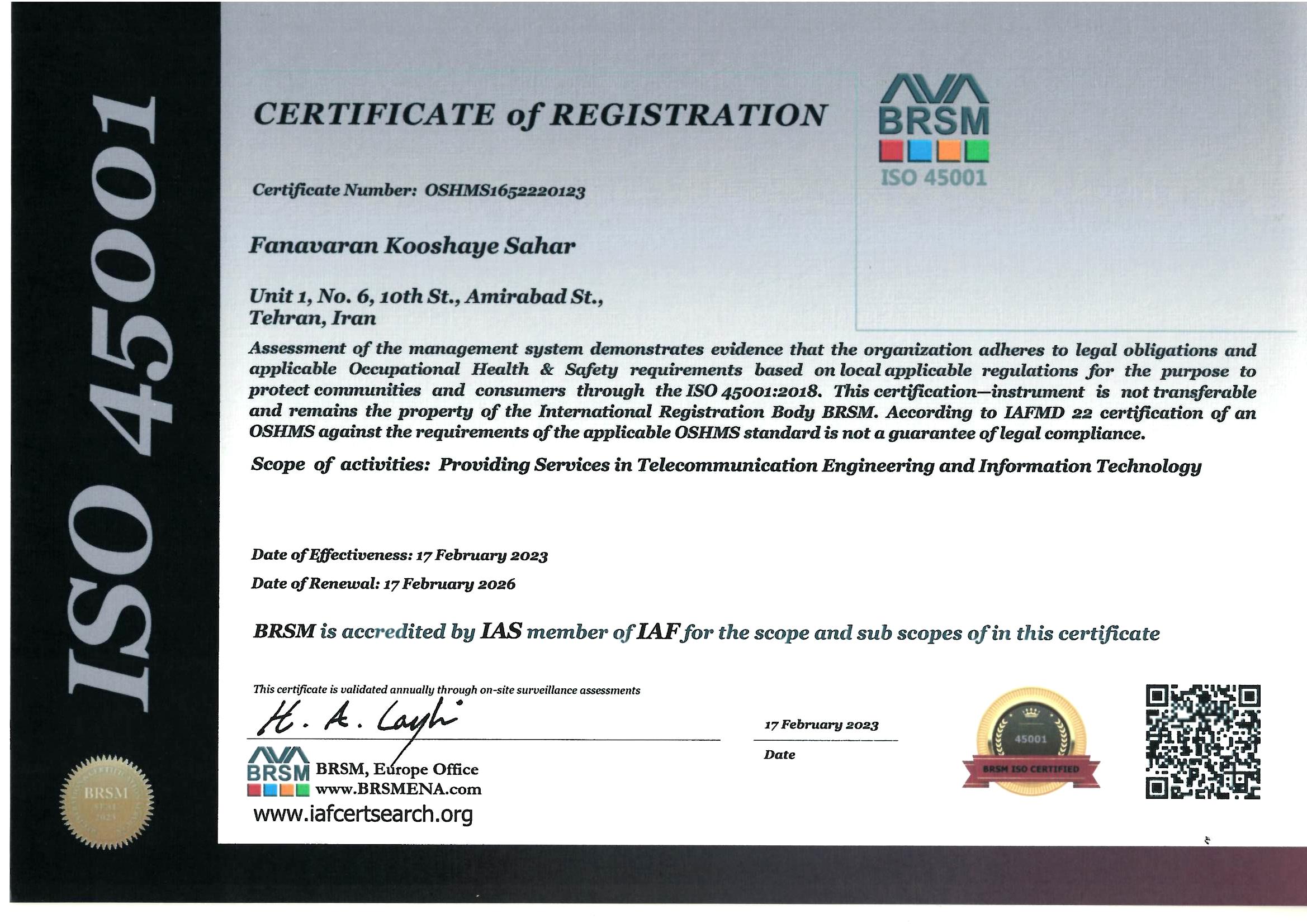 ISO 45001